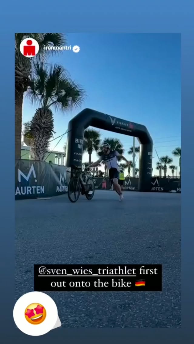 Back in @visit_pcb and getting excited for @ironmantri i #IMFlorida ! 🌴☀️

One of my standout memories from 2023 was coming out of T1 and hitting the bike course at the front of the race. Leading the race early on the bike was a special feeling — one of those moments that stays with you and reminds you what’s possible. 🚴‍♂️🔥

Back here again, ready to make more memories. The final two weeks of training start now. 🏊‍♂️🚴‍♂️🏃‍♂️🤙🏼